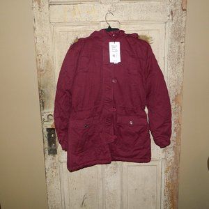 Uoiuxc Winter Coat Warm Puffer Thicken Parka Jacket with Fur Hood Size L (PP)